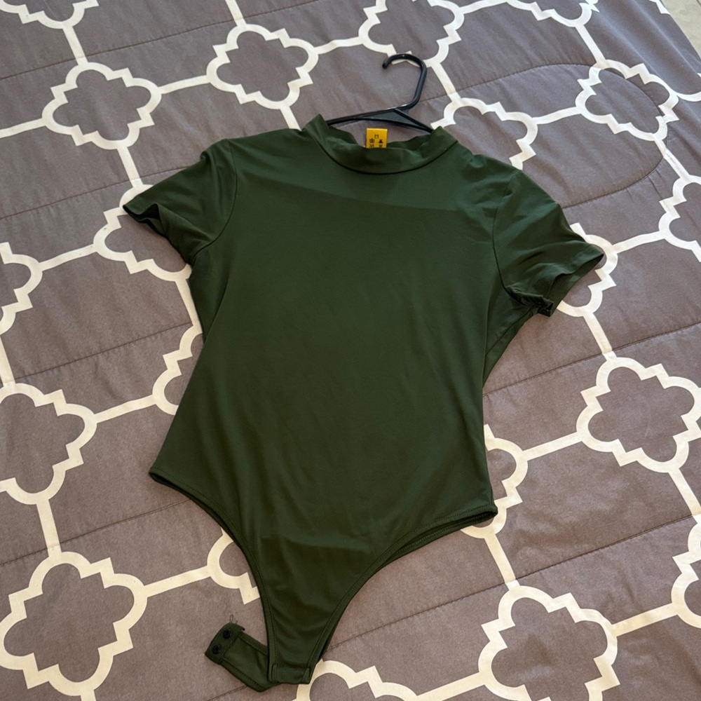 Women Green One bodysuit